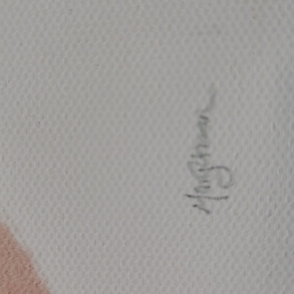 2 Fun Cat Prints on Canvas Vivid Colors paint over print giving 3D effect signed - Picture 7 of 8